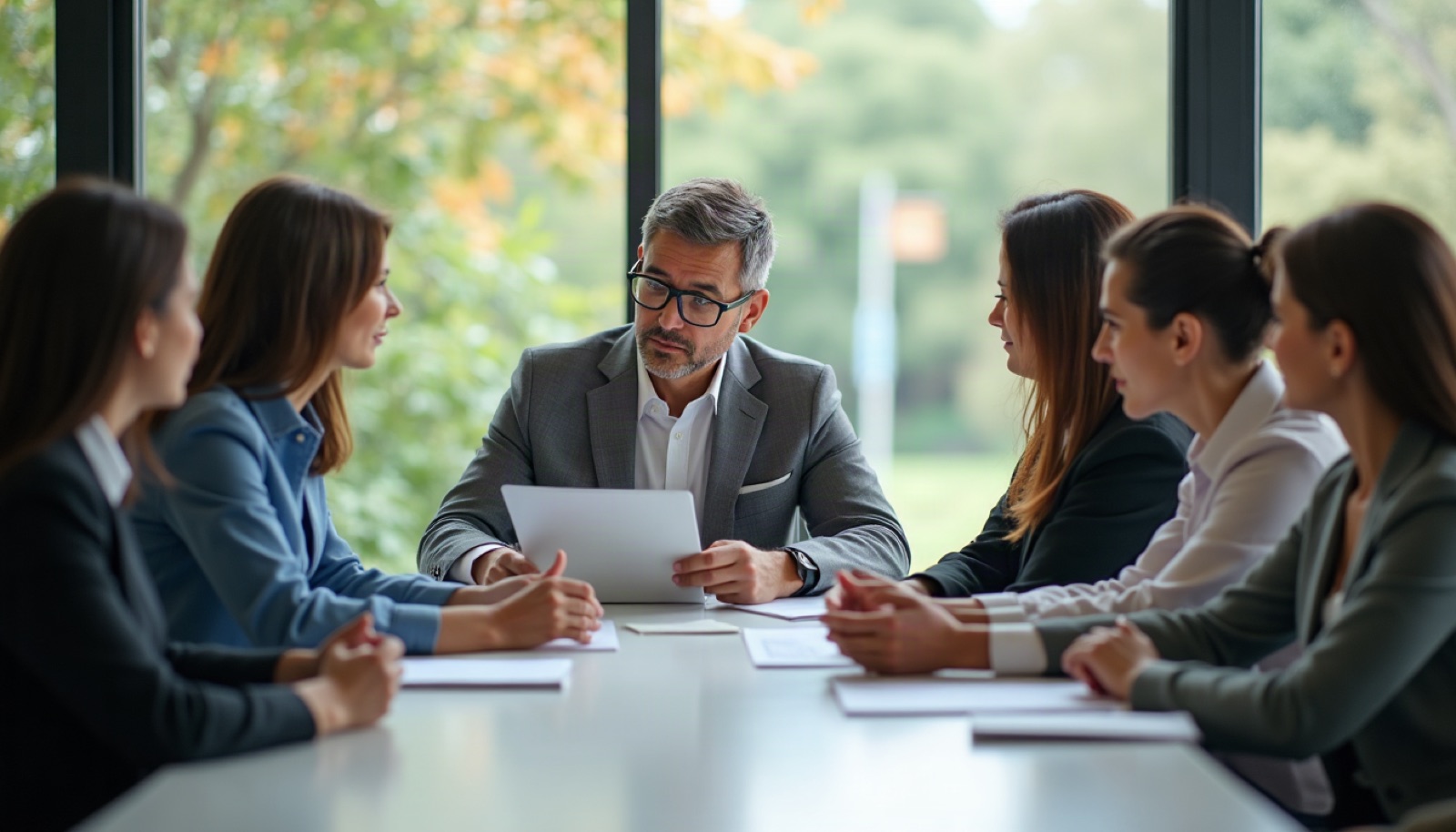 Collaborative business meeting — partnership