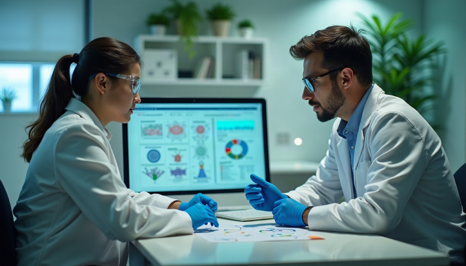 SYMBIONA® team collaborating in the laboratory